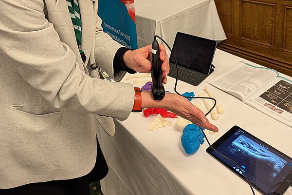 Alison with Ultrasound imaging machine