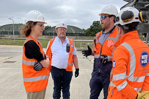Alison Bennett at Goddards Green Water Treatment Plant