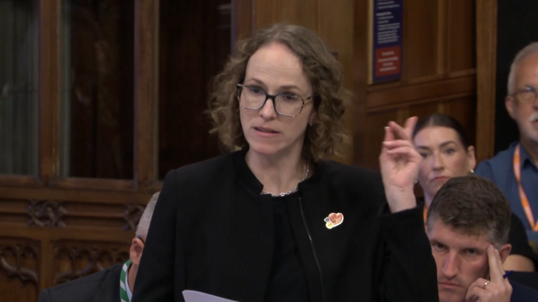 Alison speaking in the Westminster Hall debate on the ASGSF