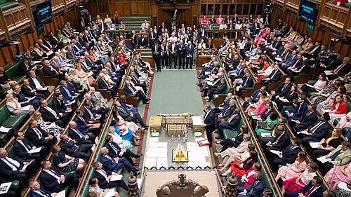 Sir Keir Starmer at the dispatch box at PMQs