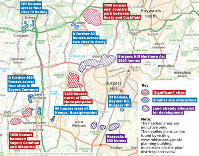 Map of Tory Plans
