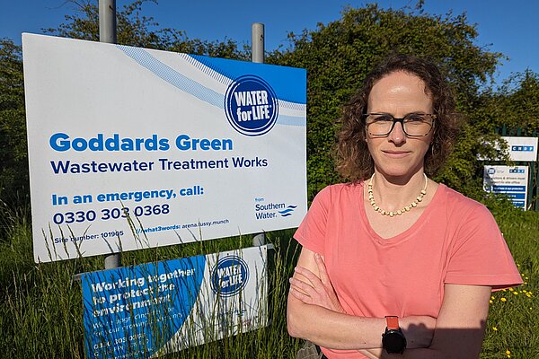 Alison Bennett at Goddards Green Treatment works