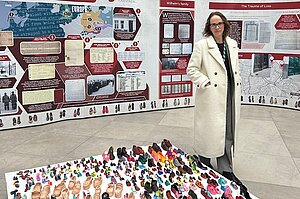 Last week, I was fortunate to be able to visit In their footsteps, an exhibition in Parliament marking Holocaust Memorial Day