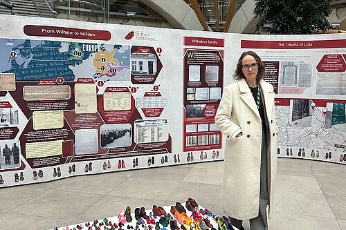 Last week, I was fortunate to be able to visit In their footsteps, an exhibition in Parliament marking Holocaust Memorial Day