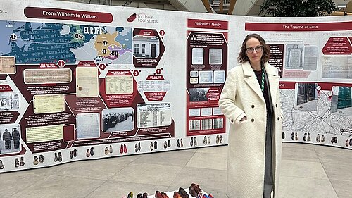 Last week, I was fortunate to be able to visit In their footsteps, an exhibition in Parliament marking Holocaust Memorial Day