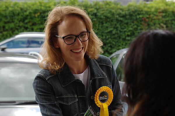 Alison campaigning in 2019