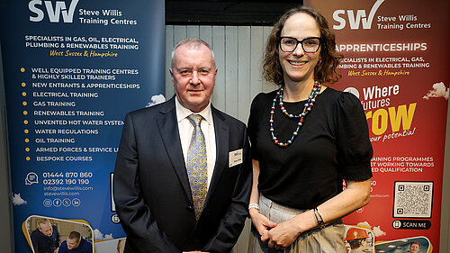 Alison with Steve Willis