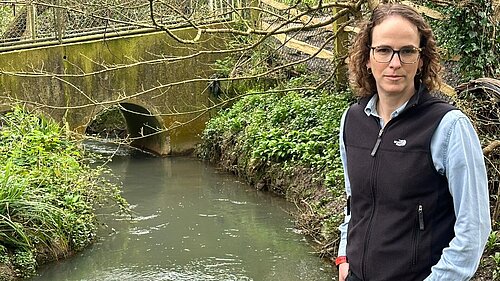 Alison Bennett at a local river