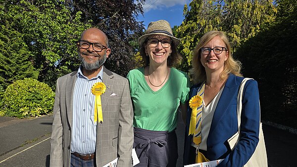 Alison with local election candidates