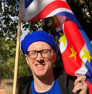 Lars at the People's Vote March