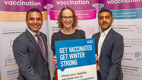 Alison Bennett MP supporting Vaccine Day