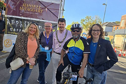 At the Haywards Heath bike ride