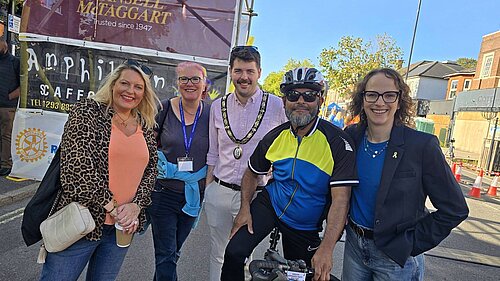 At the Haywards Heath bike ride