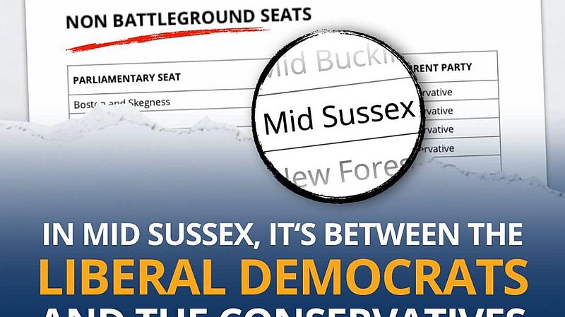Mid Sussex not a Labour Battleground