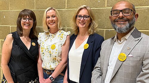 Jane, Erika, Kirsten & Billah at the election count