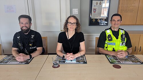 Alison with Sussex Police