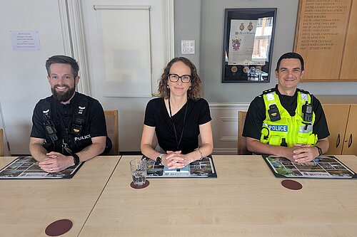 Alison with Sussex Police