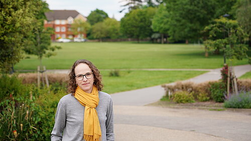 Alison Bennett in St. Johns Park, Burgess Hill
